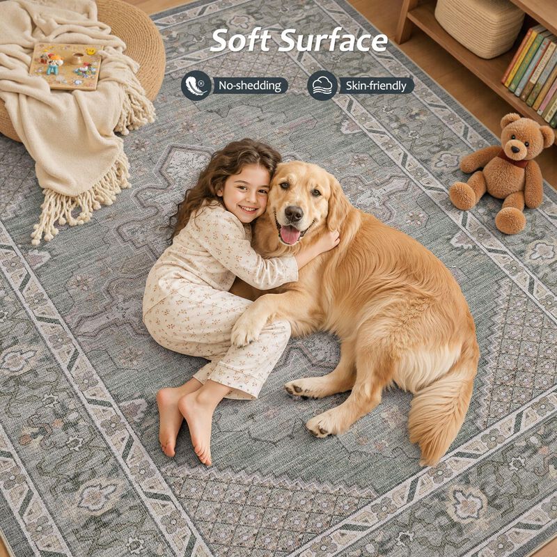 Alfombra Tortania 183 cm X 274 cm Lavable Boho ... image number null