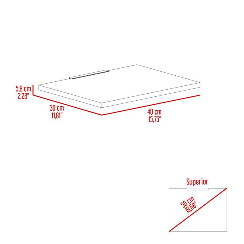 Repisa Holanda Canela 40cm Virtual Muebles image number null