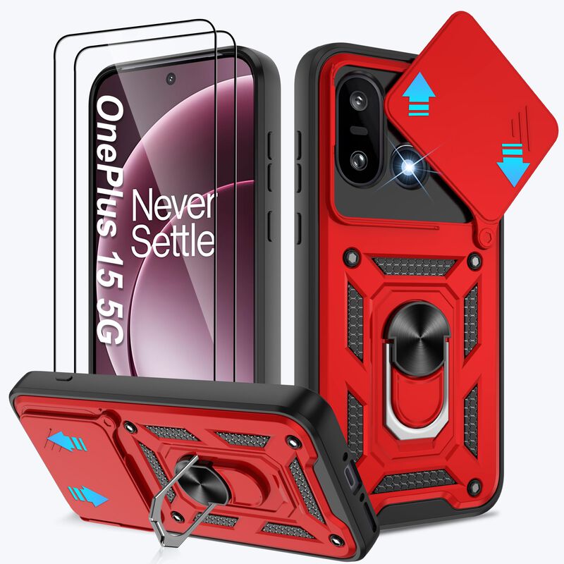 Funda Atump para OnePlus 15 Roja con Soporte (P... image number null