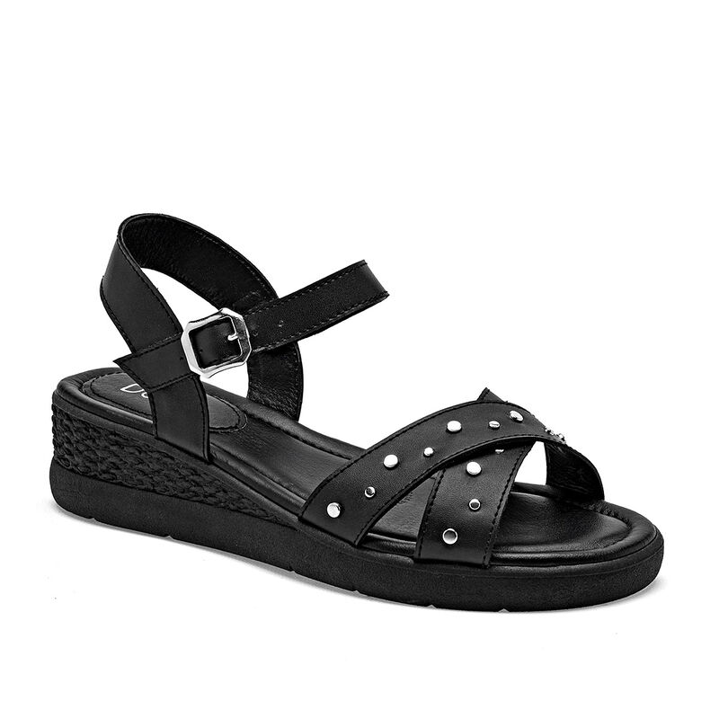 Dash sandalia piso para mujer negro cod 140892-... image number null