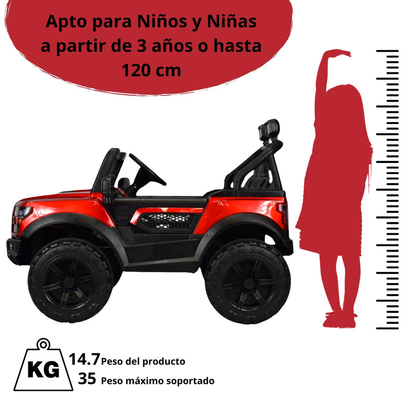 Montable Electrico Raptor para Ni&ntilde;os Control Re... image number null
