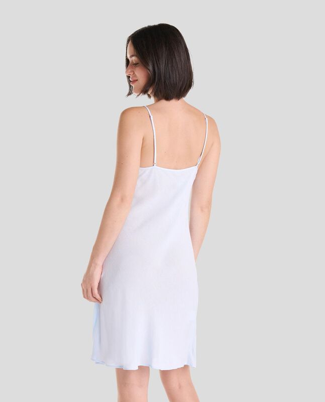 Camis&oacute;n de Tirantes Jacquard Celeste image number null