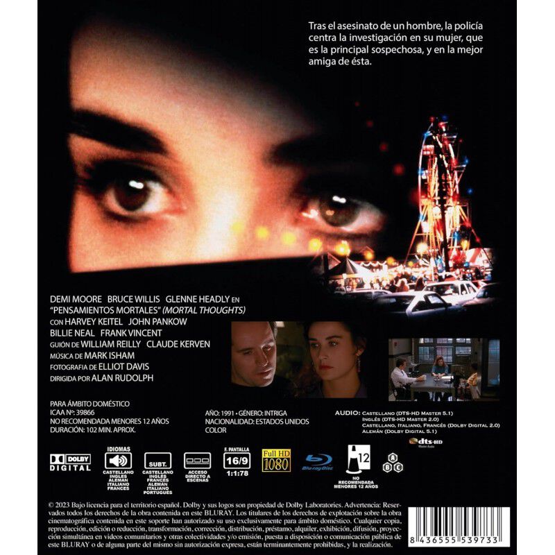 Pensamientos Mortales (1991) [blu-ray] image number null