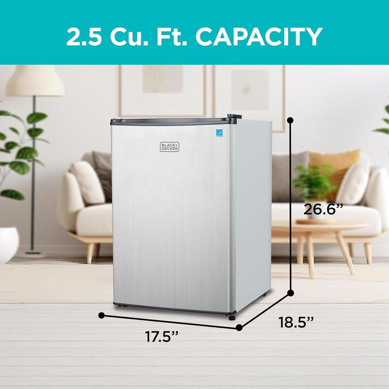 Black+decker Bcrk25v Compact Refrigerator Energ... image number null