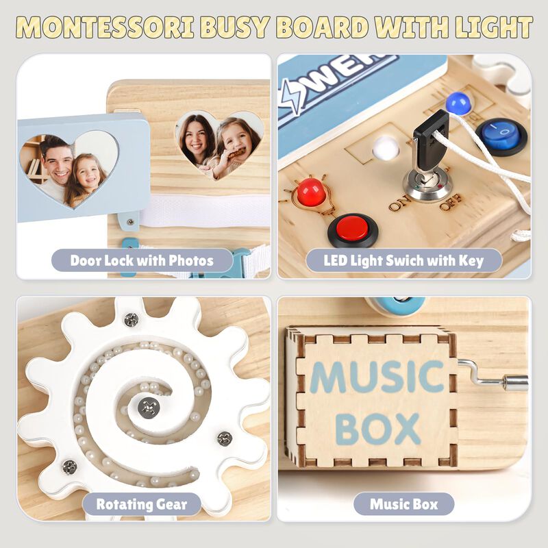 Tablero Ocupado Montessori Joyreal con Luces LE... image number null