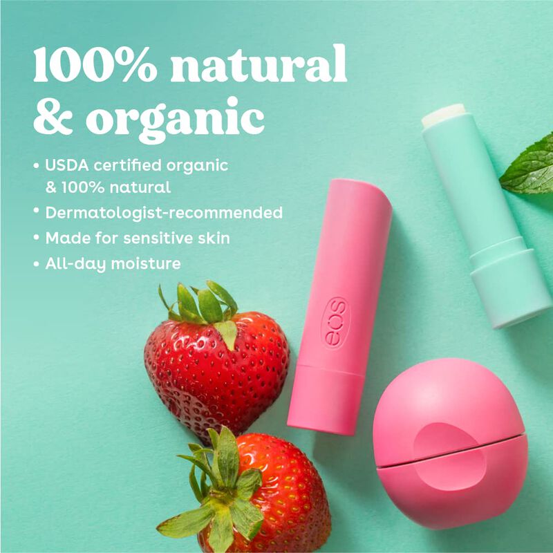 B&aacute;lsamo Labial Eos 100% Natural Y Org&aacute;nico De F... image number null