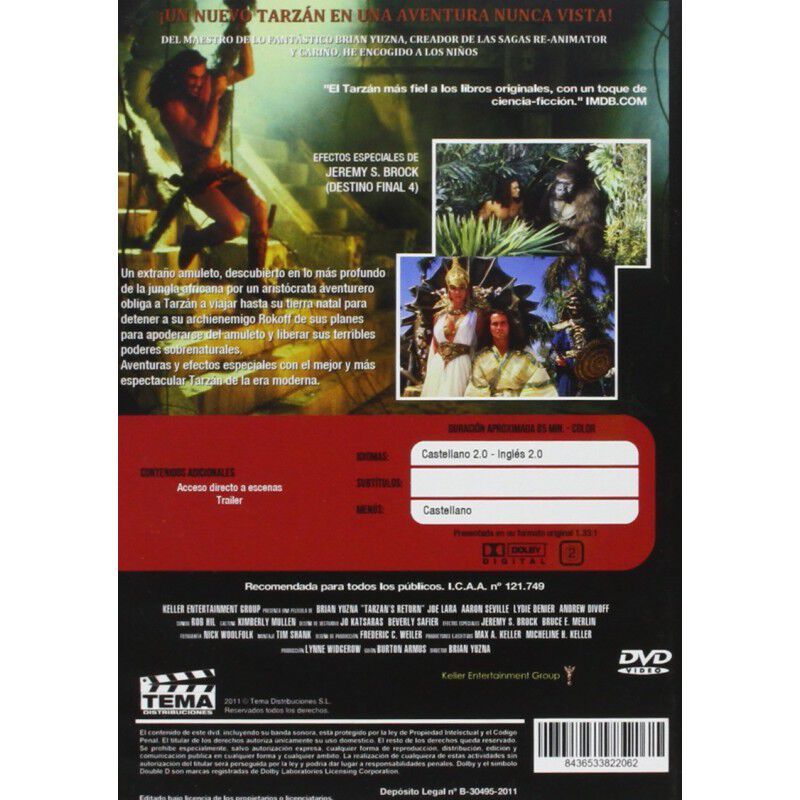 El Retorno De Tarz&aacute;n [dvd] image number null