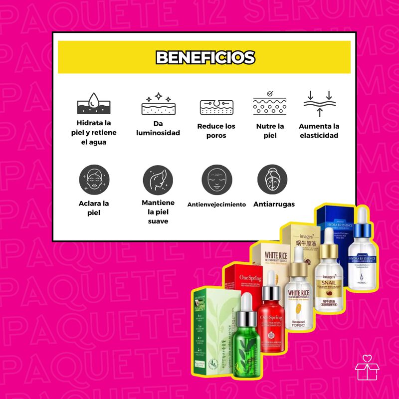 12 Sérums de Arroz Blanco Hydra B5 Ácido Hiauró... image number null