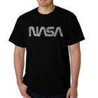 Camiseta Word Art Para Hombre - NASA Worm - Negro