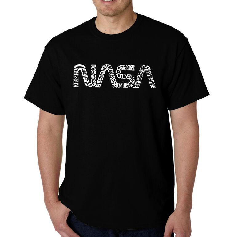 Camiseta Word Art Para Hombre - NASA Worm - Neg... image number null