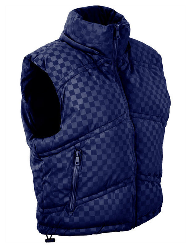 Chaleco Capitonado Corto Gorro Desmontable Azul... image number null