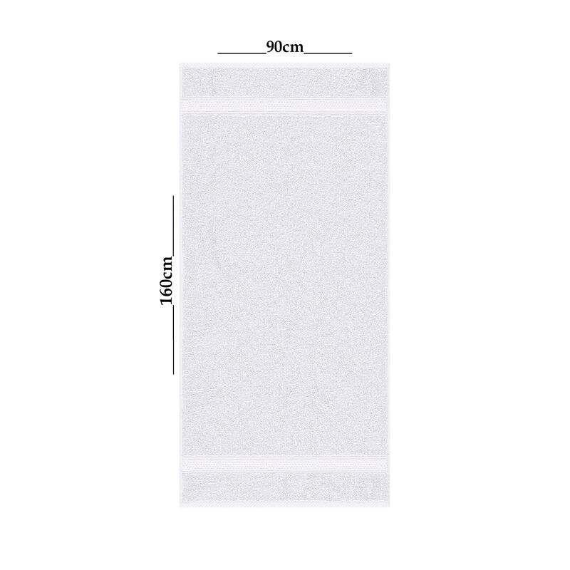 Toalla Segovia ba&ntilde;o 90cm x 160cm Blanco image number null