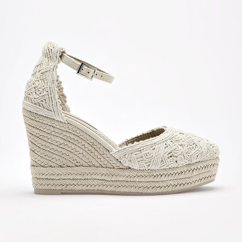 Corina alpargata cu&ntilde;a para mujer beige cod 1419... image number null