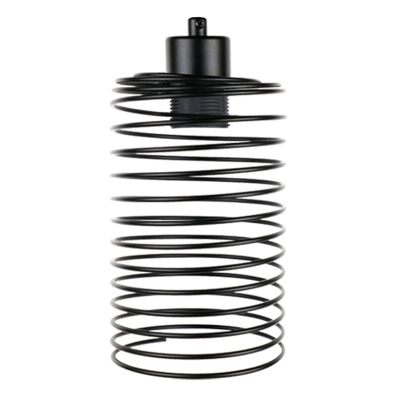 Lampara Colgante Aksi Spring Cilindro Negro image number null