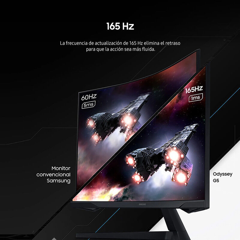Monitor Gamer Curvo Samsung Odyssey G5 G55c Led... image number null