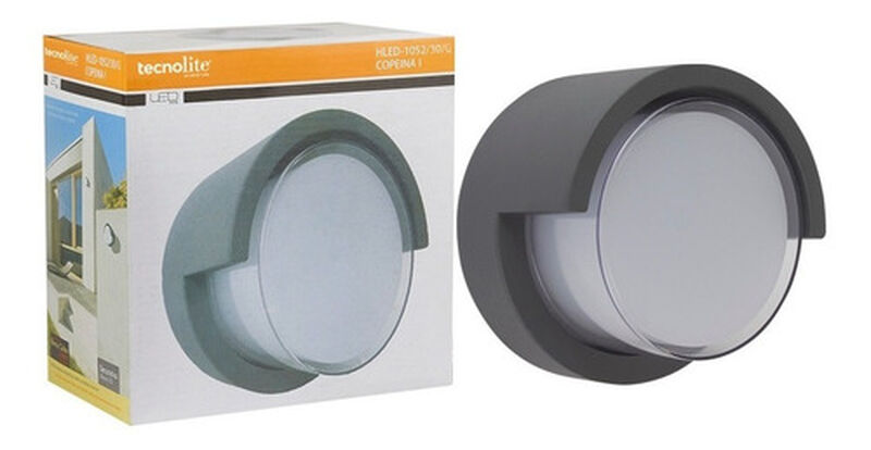 Lampara Muro Led Exterior Gris 15w Luz Suave C&aacute;... image number null