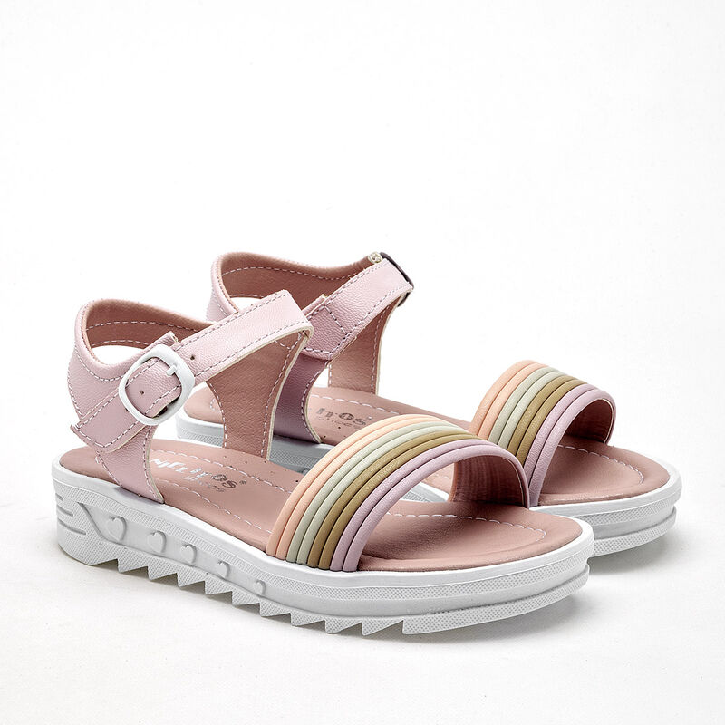 Danielitos Shoes Sandalia Para Ni&ntilde;a Rosa Multic... image number null