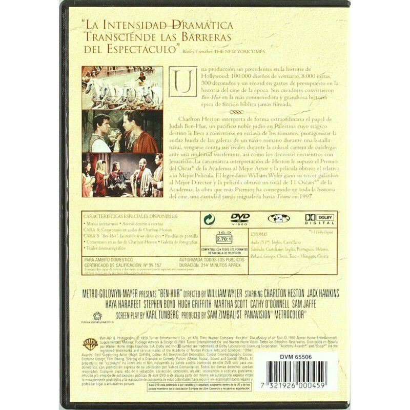 Ben Hur [dvd] image number null