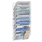 Organizador De Archivos Jmhud De 10 Niveles 30 cm Blanco De Montaje En Pared
