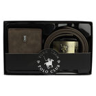 Set Cartera Y Cintur&oacute;n Yorkteam Polo Club Hombre Caf&eacute;