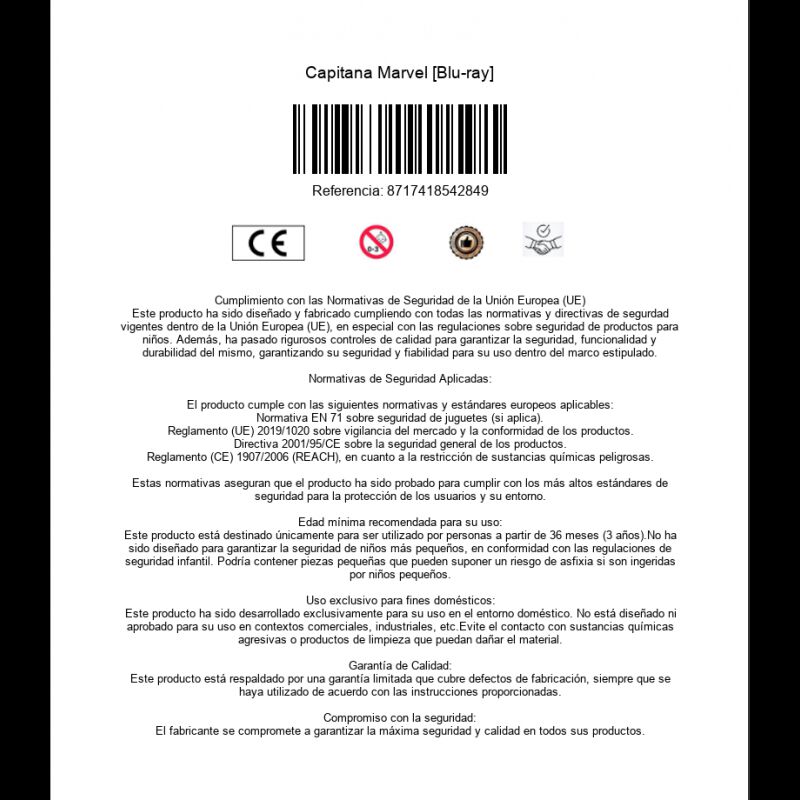 Capitana Marvel [Blu-ray] image number null