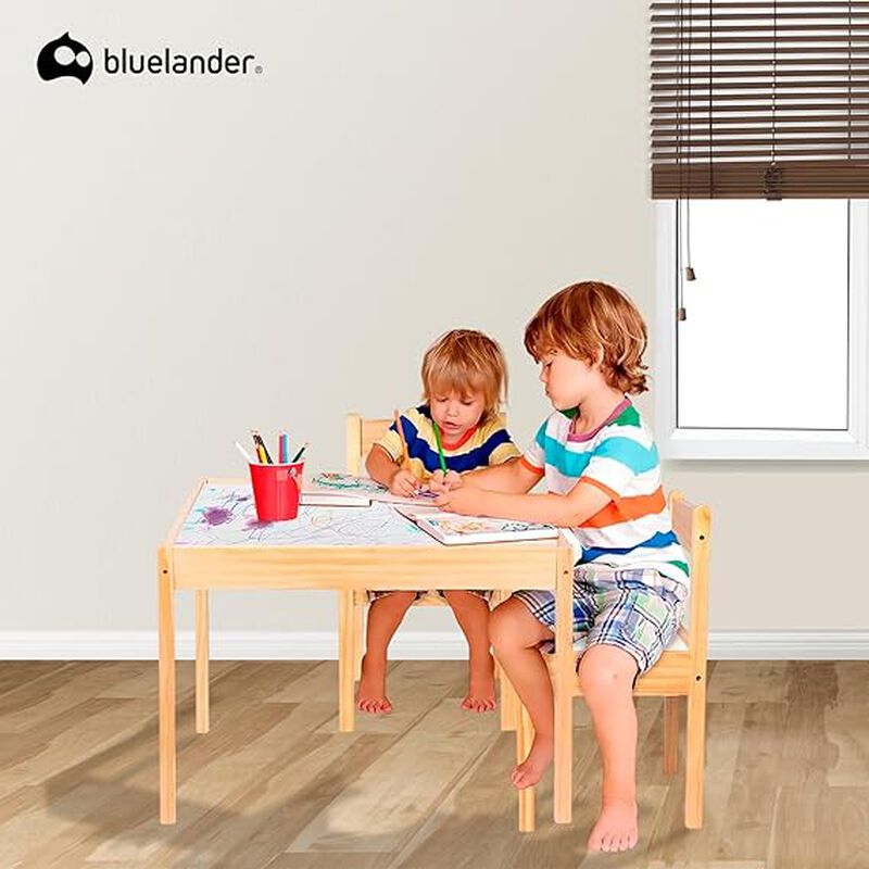 Set de Mesa y Sillas Montessori para Ni&ntilde;os Blue... image number null
