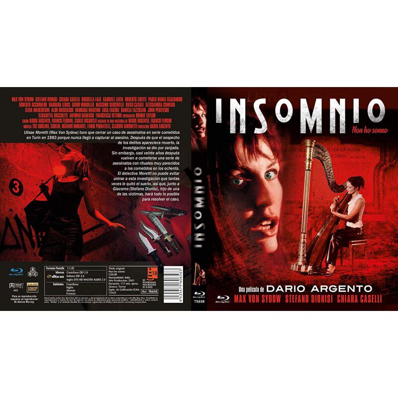 Insomnio [blu-ray] (2001) Non Ho Sonno image number null