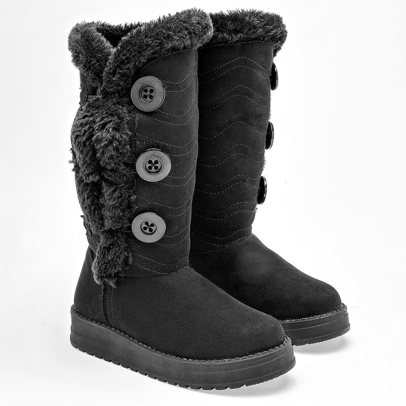 Rojo Cereza Bota para ni&ntilde;a. Negro image number null