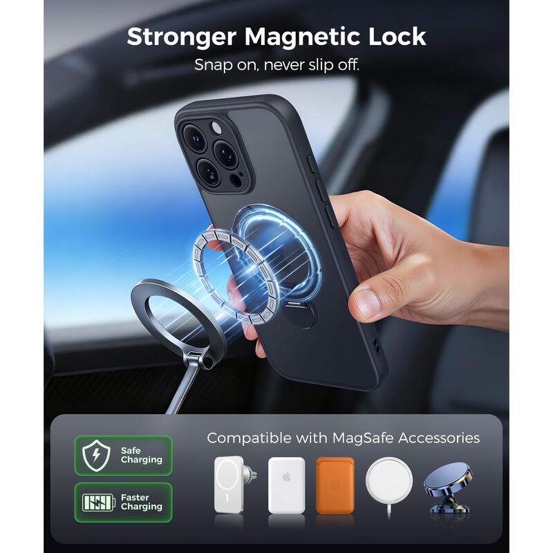 Funda Magn&eacute;tica FNTCASE para iPhone 15 Pro Mags... image number null