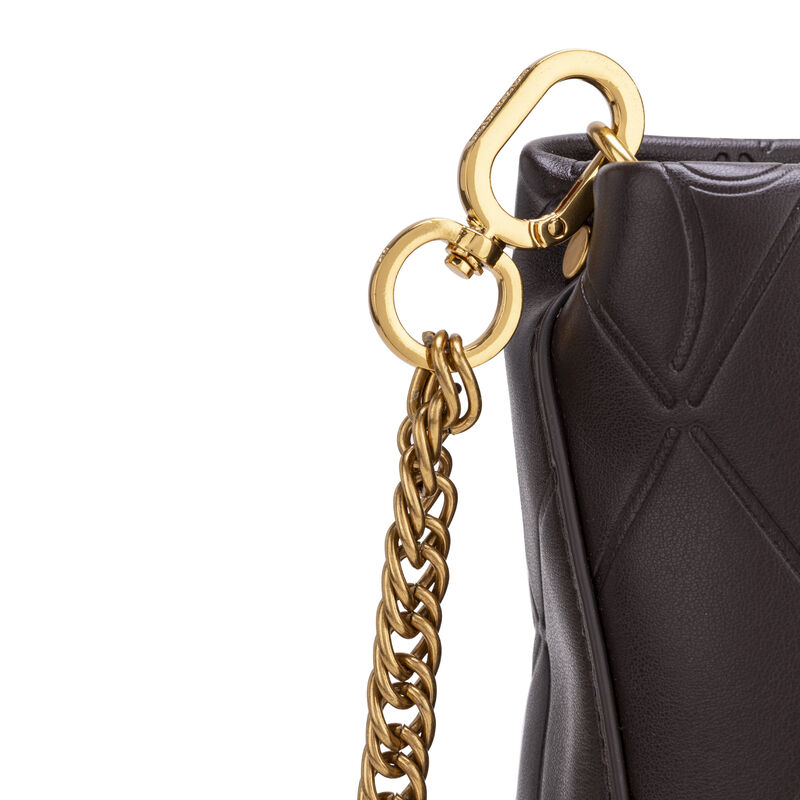 Bolsa Tote Grande Con Troquelado Color Caf&eacute; image number null