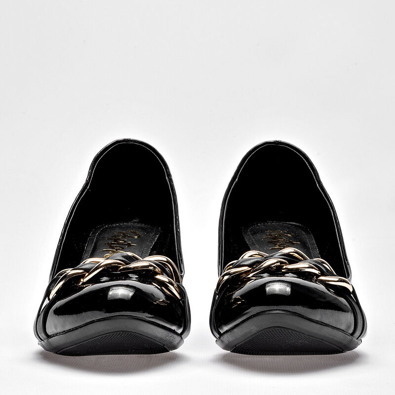 Poptops zapatilla para mujer  negro charol cod ... image number null