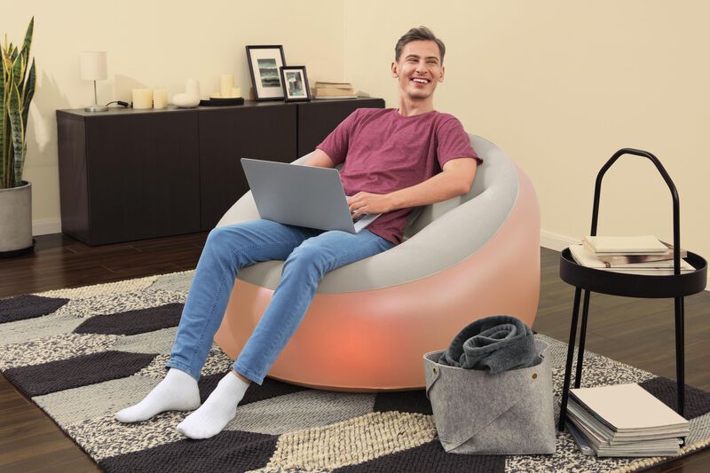 Sillón Inflable Individual 1 Modelo Color Coral... image number null