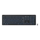 Teclado Bluetooth* / RF multidispositivo con bater&iacute;a recargable y luz LED