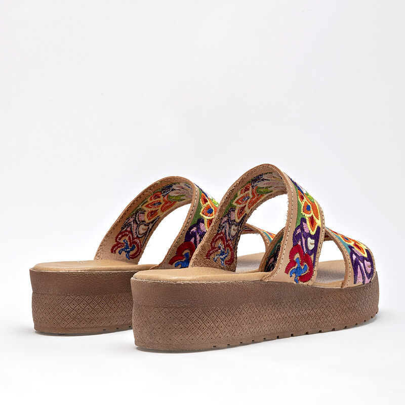 Mora Tierra Sandalia para mujer beige multicolo... image number null