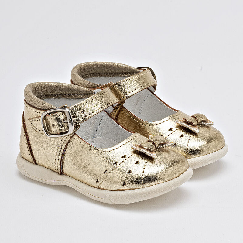Chaparrin Zapatitos para beb&eacute; ni&ntilde;a. Dorado image number null
