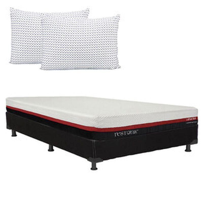 Colchón Queen Size Restonic Roll+Almohada Dicas... image number null