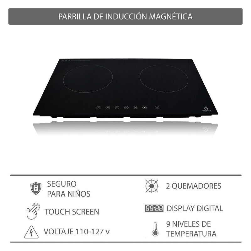 Parrilla Eléctrica Inducción DUE-E SUPRA 2 Parr... image number null