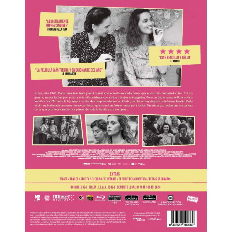 Siempre nos Quedar&aacute; Ma&ntilde;ana [Blu-ray] (2023) Tod... image number null