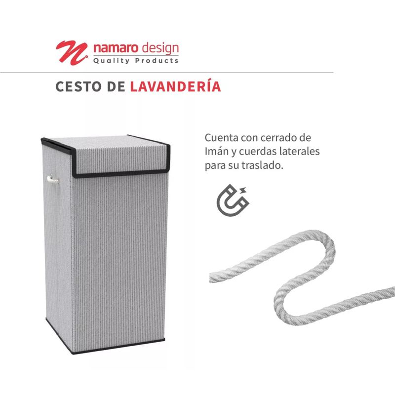 Cesto Para Ropa Plegable London Namaro Design image number null