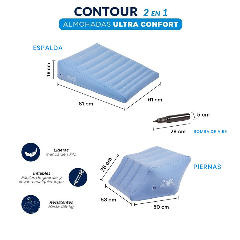 Set de almohadas ortopédicas memory foam y almo... image number null
