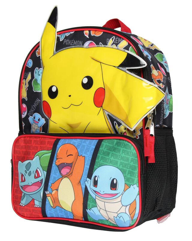Mochila Bioworld Pok&eacute;mon 3d Pikachu Bulbasaur S... image number null