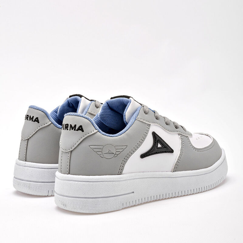 Pirma Tenis urbano para ni&ntilde;o gris blanco image number null