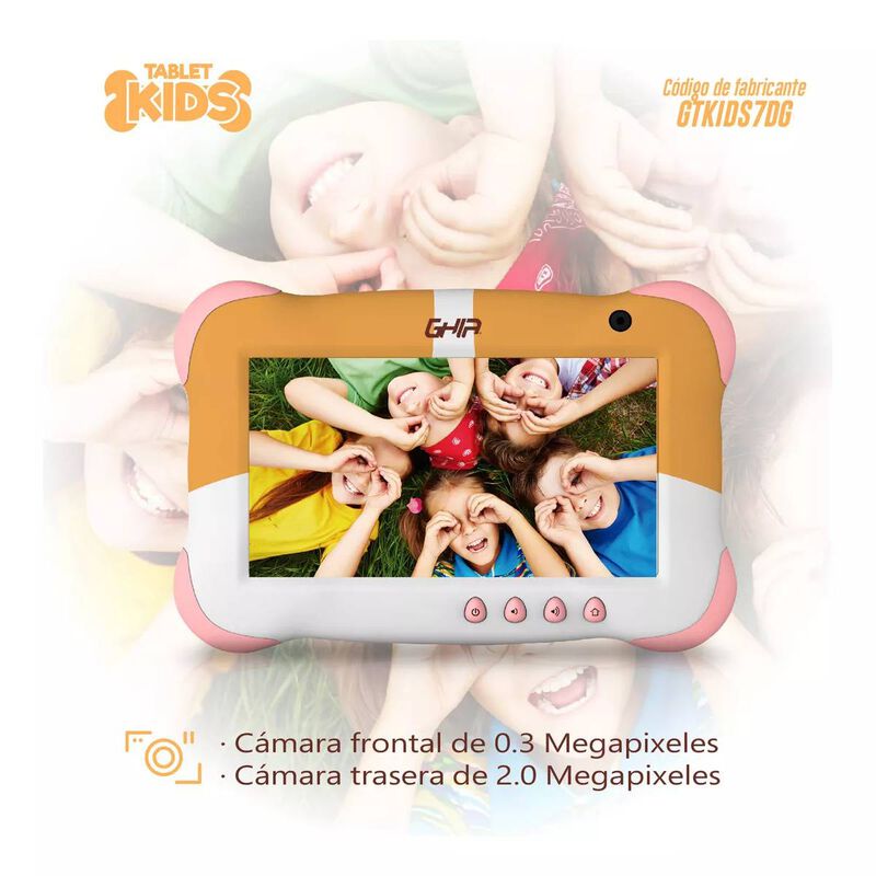 Tablet Ghia para Niños 7 KIDS 7" y Android Go d... image number null