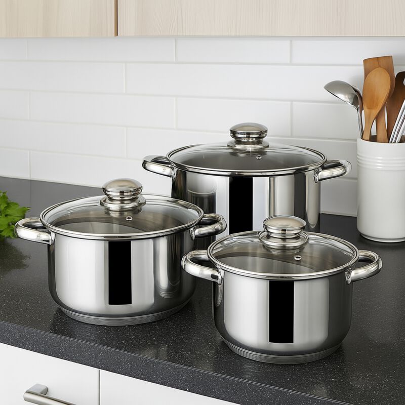 Juego De Bater&iacute;a De Cocina De Acero Inoxidable ... image number null