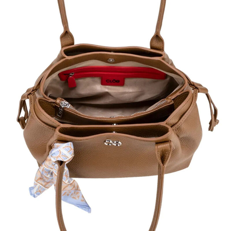 Kit Bolsa Cloe Satchel Con M&aacute;scada + Perfume Es... image number null