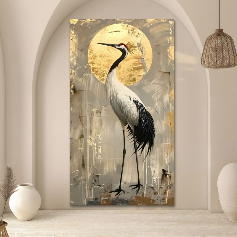 Cuadro Decorativo Animal 90x122cm Grulla Real image number null