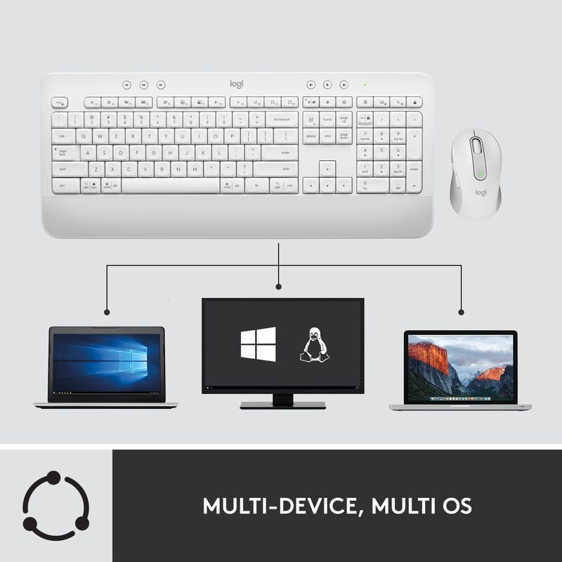 Combo De Rat&oacute;n Y Teclado Inal&aacute;mbricos Logitech ... image number null