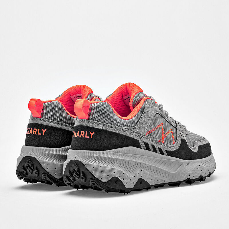 Charly tenis hiking para mujer gris negro cod 1... image number null