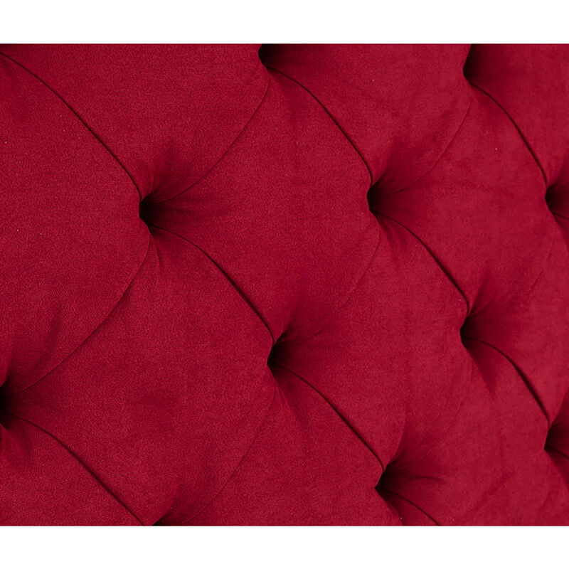 Cabecera King Size Dicasa Capri Rojo image number null