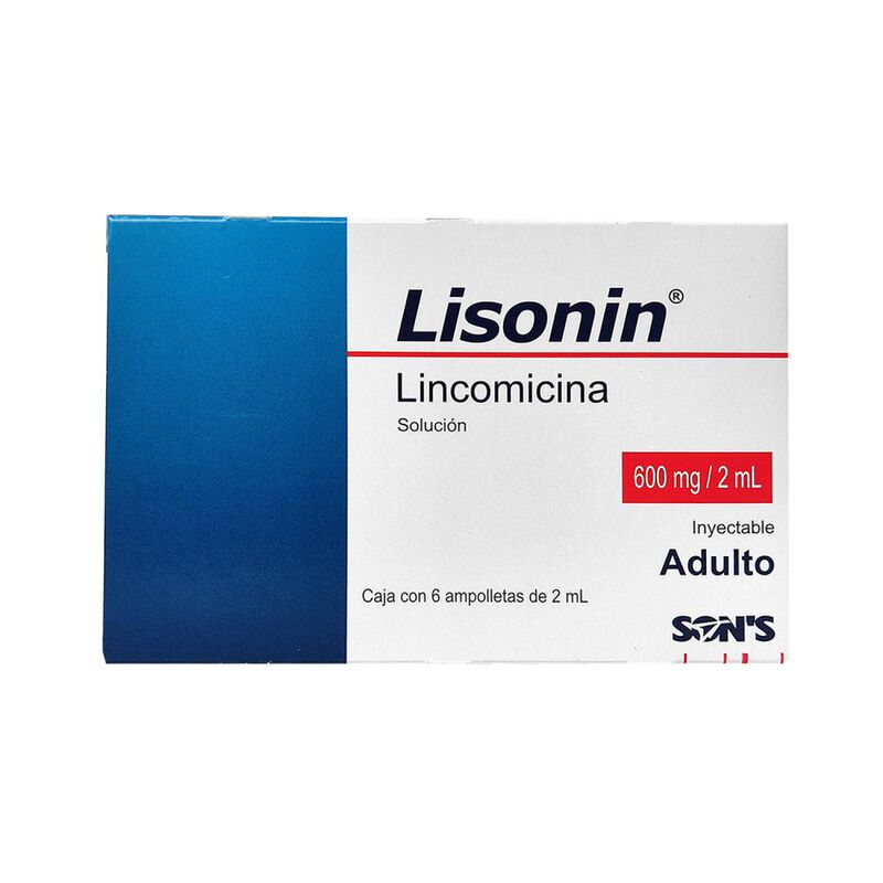 Lisonin Lincomisina 600 Mg Soluci&oacute;n 6 Ampolleta... image number null